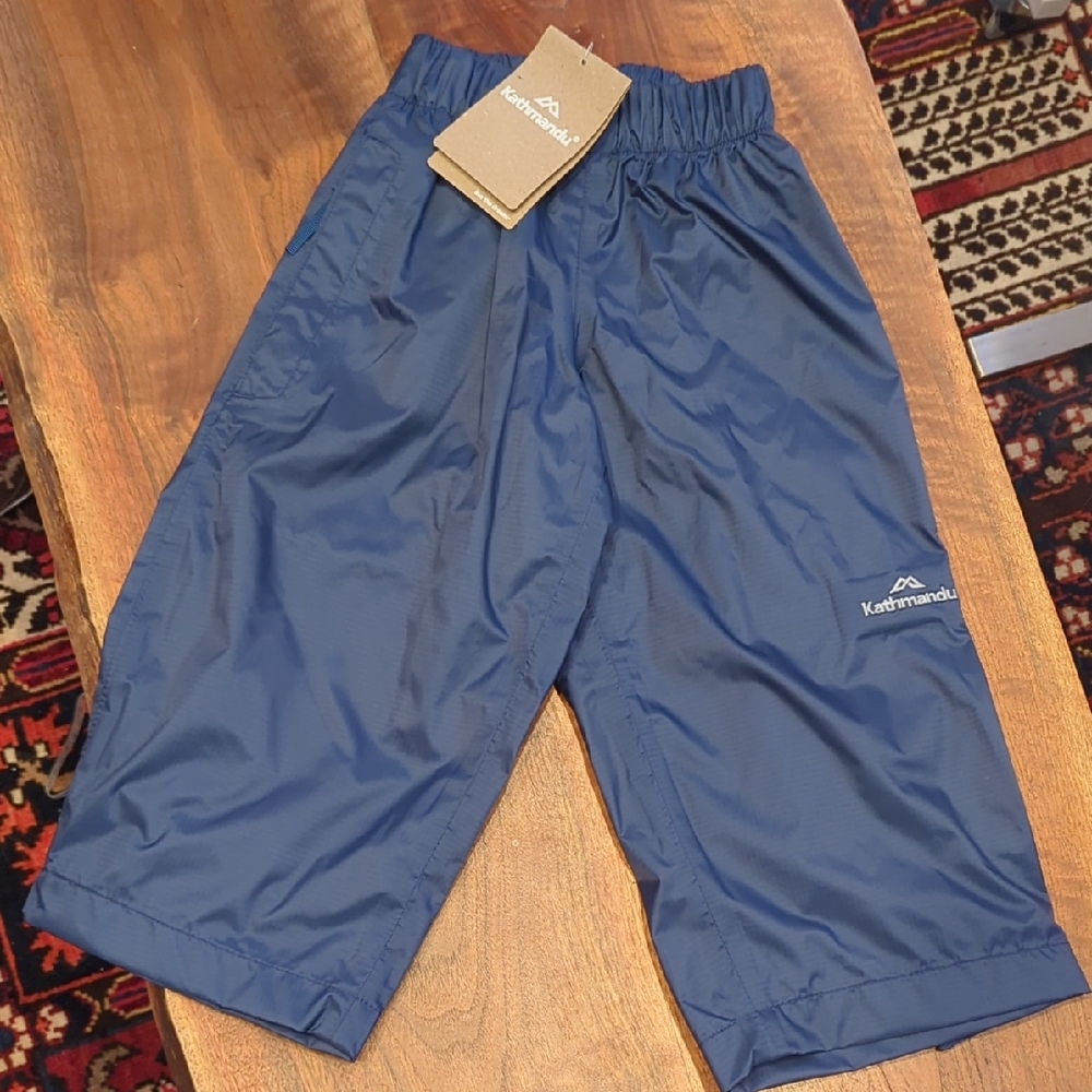 NWT Kathmandu Waterfall Waterproof Rain Pants In Navy Size 2T